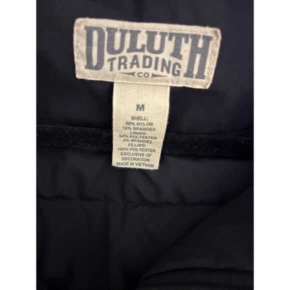 Duluth Trading Co Men's Job-Jitsu Full Zip Hooded Vest Medium Black Pockets - Picture 6 of 7